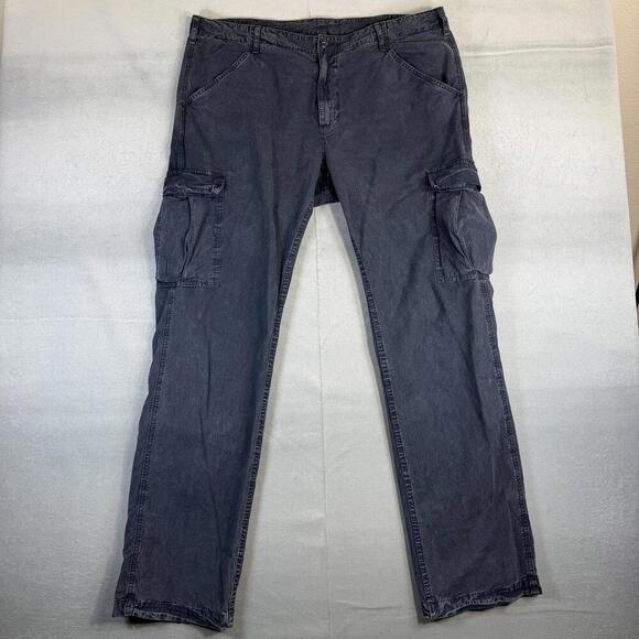 AG Adriano Goldschmied Other - AG Adriano Goldschmied Supply Cargo Pants Mens 38 Blue Standard Issue Army USA